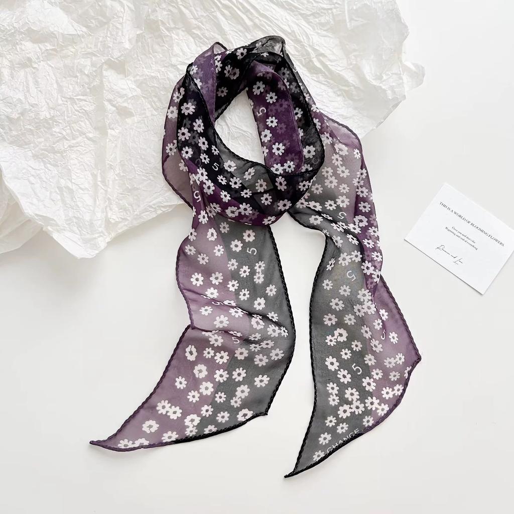 100% Nature Silk Scarf Fashion Women Scarves Shawl Hijab Bandana Kerchief Pashmina Neckerchief Foulard Female Echarpe 10*150cm