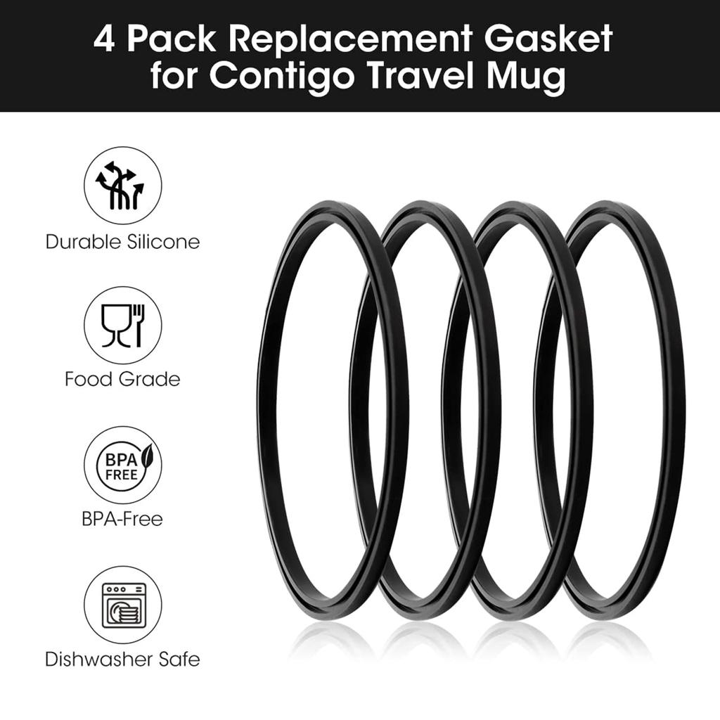 Set of 8 Silicone Sealing Rings Insulated Mug Thermal Mug Replacement Seals Vacuum Bottle Cover Stopper Thermal Gaskets