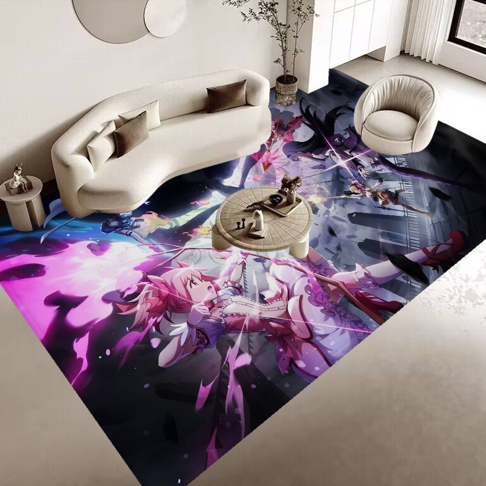 Anime Puella Magi Madoka Magica Door Mat Cheaper Anti-slip Modern Living Room Balcony Printed Bedside Mats