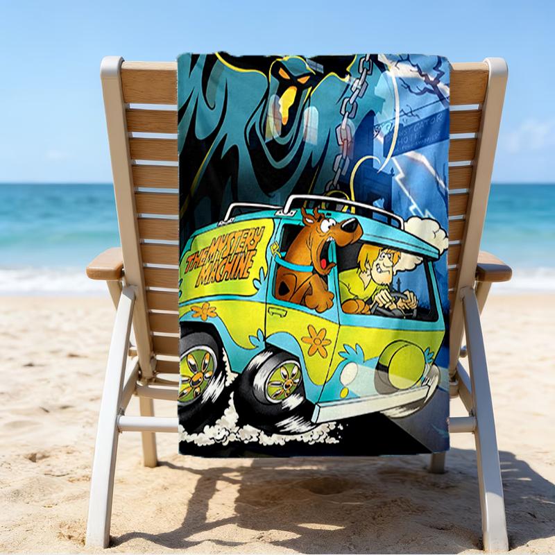 Ultra-Soft Beach Towel with Scooby-Doo Theme,Ideal for Pool - Camping, Diving - Perfect Travel Essential, Vibrant Beach Towel.
