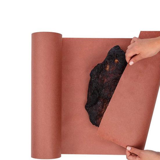 Рулон розовой оберточной бумаги 30/40/60 см x 10 м, крафт-бумага пищевого класса, небеленая, без покрытия