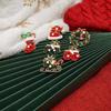 Reindeer Enamel Rhinestone Brooches Korean Style Christmas Tree Brooch Christmas Brooch  Women