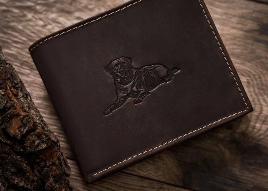 Large men's leather wallet - Always Wild