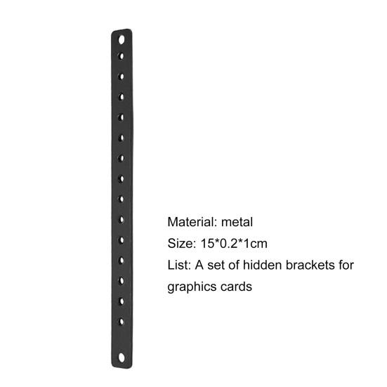 GB-001 Кронштейн для видеокарты с регулируемым рассеиванием тепла, металлический, скрытая поддержка видеокарты GPU