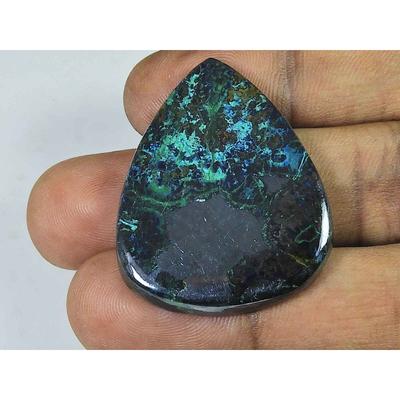30X38X5MM натуральный шаттукит груша кабошон россыпью драгоценный камень для ювелирных изделий 82 карата SK-4466