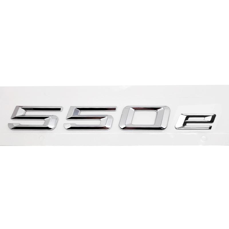 ABS Car Rear Trunk Letters Logo Badge Emblem Sticker For BMW 5 Series 520e 525e 528e 530e 535e 540e 550e E39 E60 E61 F10 F11 G30