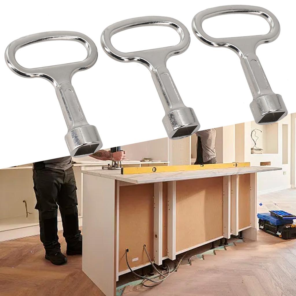 Ключ для отопления, квадратные ключи, ключ для вентиляции отопления, серебристый