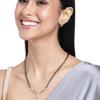 Elegant Designer Mangalsutra Necklace Set With Austrian Crystals For Women