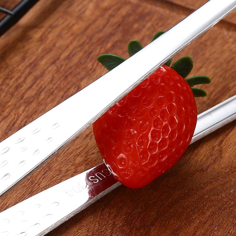 Зажим для барбекю из нержавеющей стали, кухонные щипцы для еды, переносной пинцет для барбекю, сервировочный зажим для шведского стола, приготовление картофеля фри, кухонный инструмент