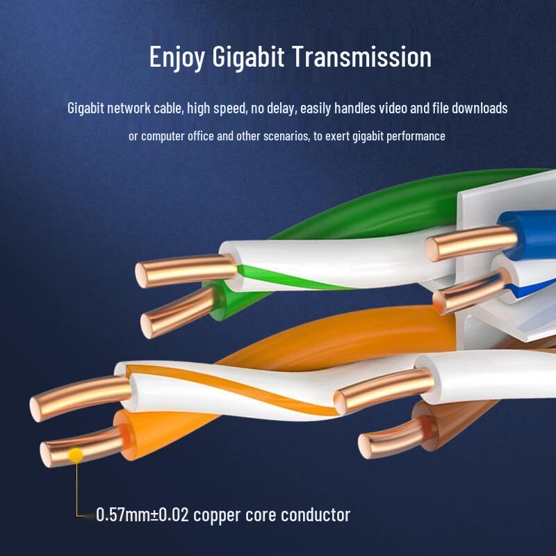 CHOSEAL Cat6 Pure Copper Unshielded Ethernet Cable