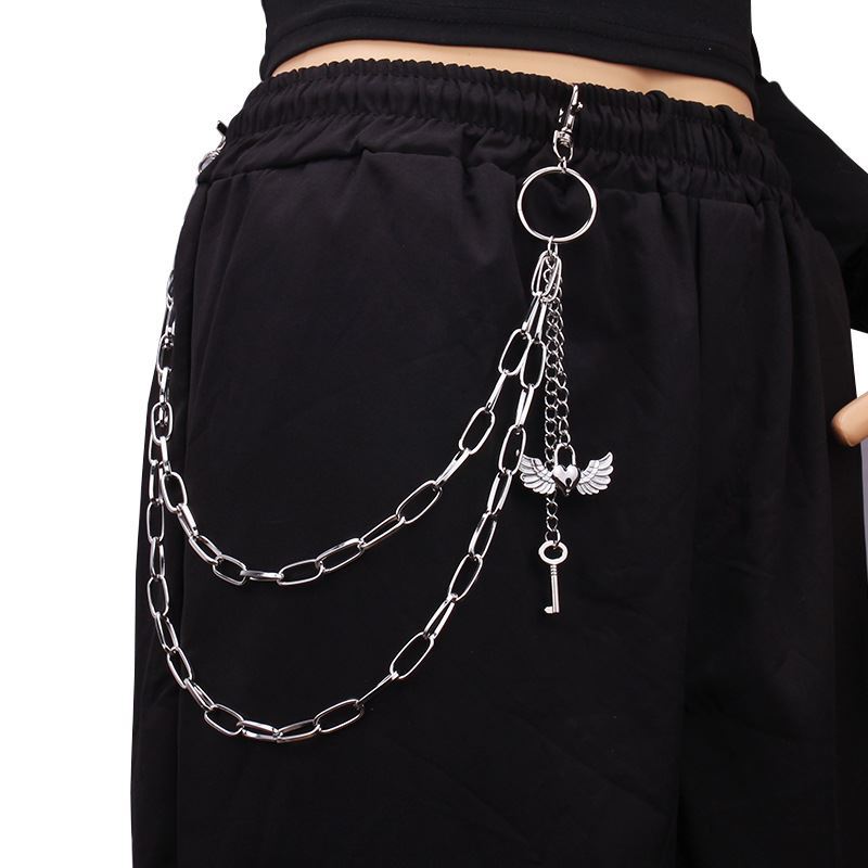 Men'S And Women'S Trousers, Waist Chain Decorative Belt Accessories, Punk Chain Chain Jk Street Hip Hop