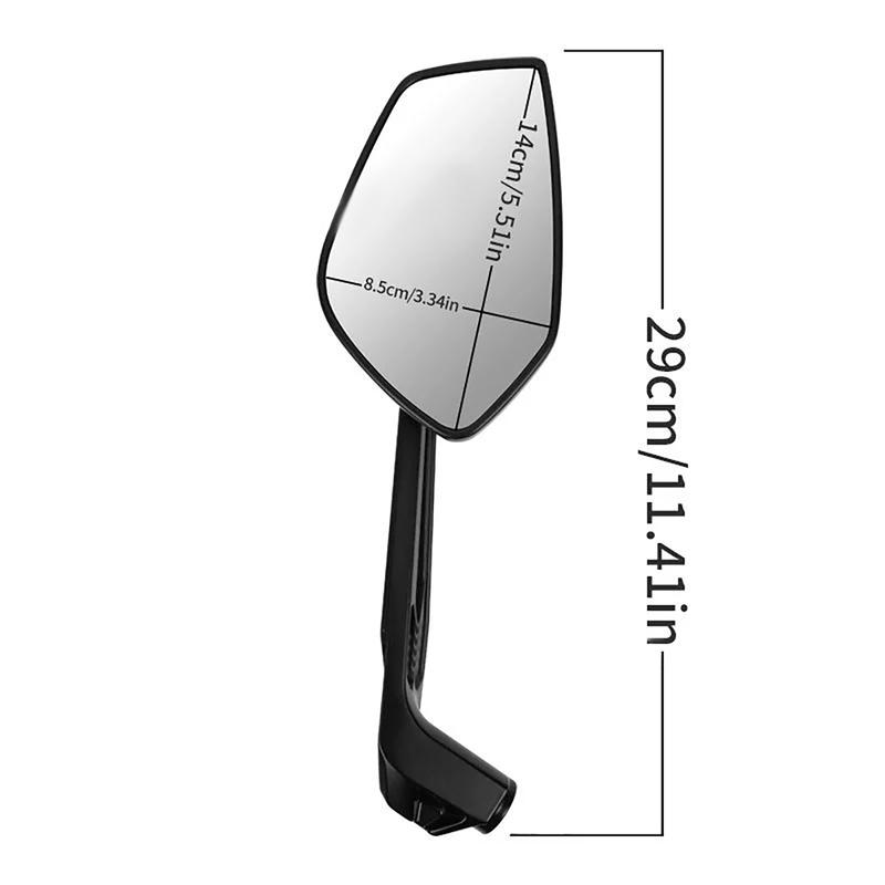 2Pcs Black Motorcycle Rearview Mirror Replacement Part For Side Rearview Mirror For S1000R 2016 BMW 1250ADV 2013 Motorcycle Part