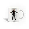 Ceramic Mug - Johnny Hallyday - 30cl - White - Dishwasher Safe - Round