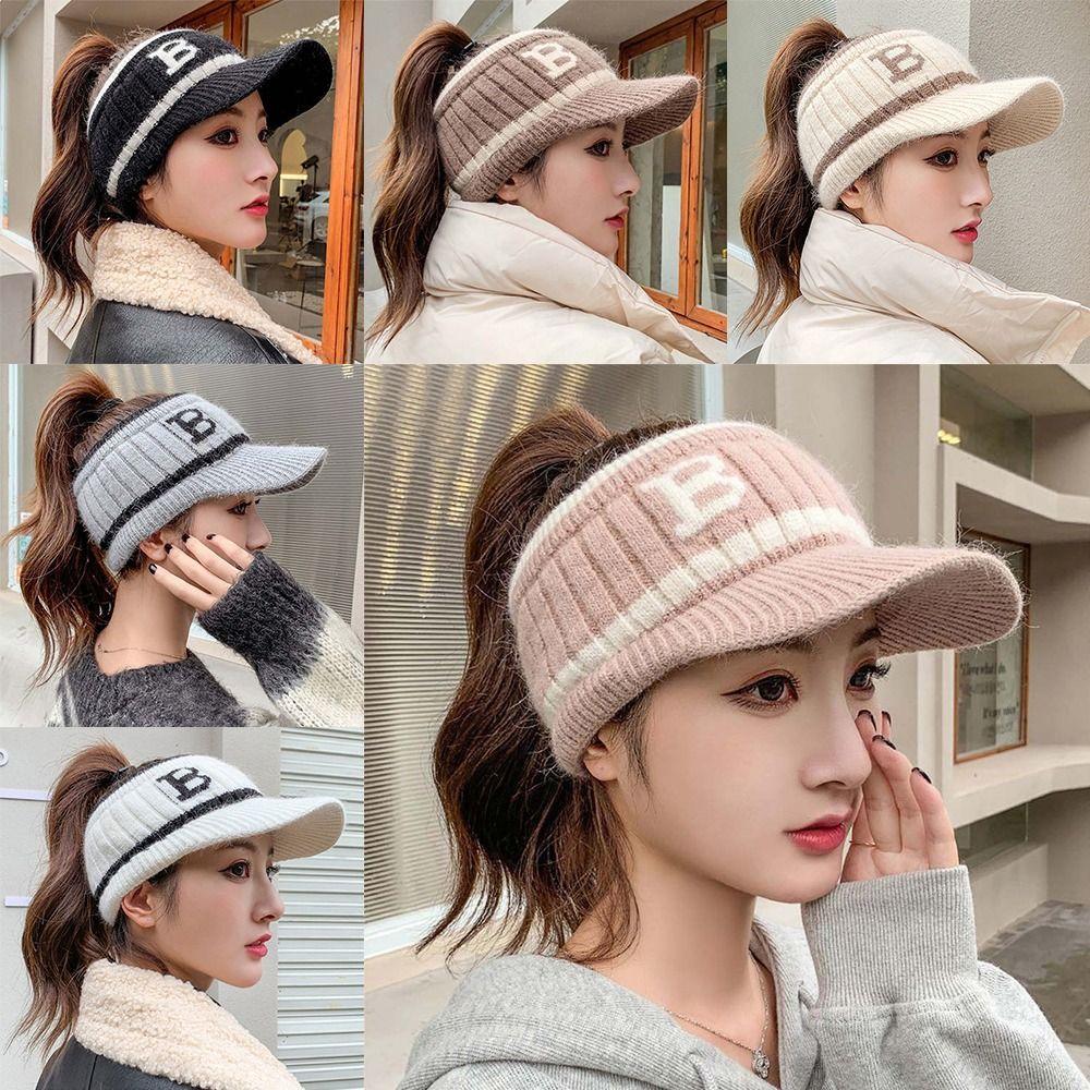 Кепка для бейсбола для девочек с открытым верхом, Шапка-бини с ветрозащитными наушниками, Женская бейсболка, Для активного отдыха, Для велоспорта