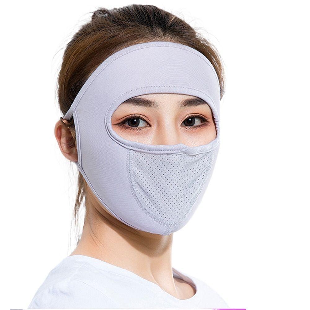Silk Sunscreen Veil Mesh Driving Face Cover Womne Face Mask Summer Sunscreen Mask Face Gini Mask