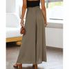Casual Wide-leg Pants Women Loose Summer Fashion Elastic Waist Trousers Women Apricot High Waist Baggy Pants Ladies Elegant 25997
