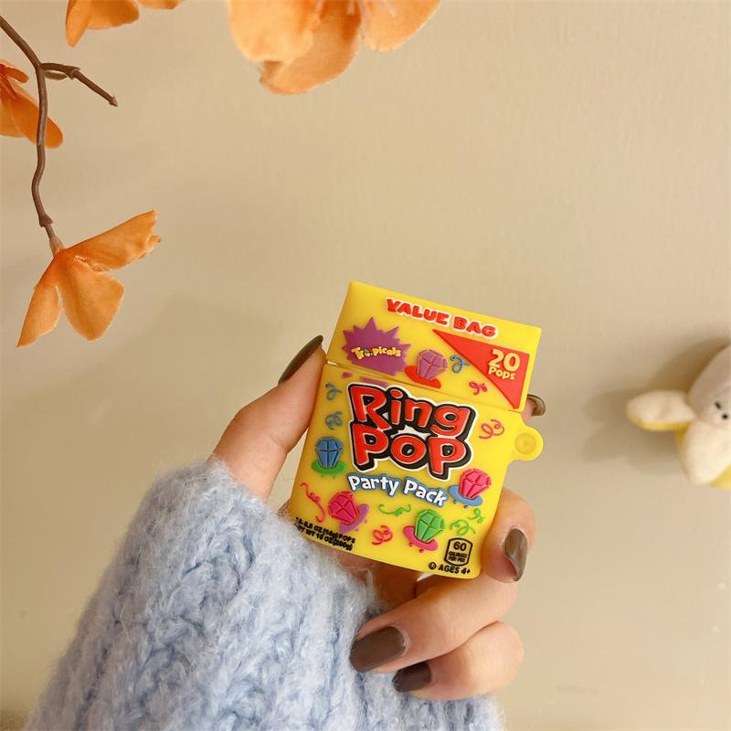 3D Diamond Snacks Bag мультфильм милый чехол для наушников AirPods Pro 2 чехол силиконовый чехол для наушников AirPods 1 2 3 коробка чехол