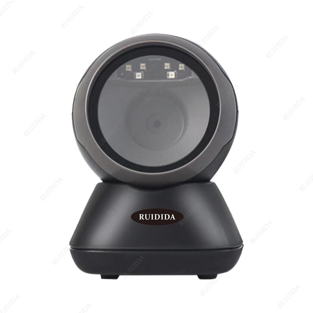 Desktop QR Code Scanner Hands-Free USB Wired Barcode Reader Platform Automatic Scanning Bar Code Scanner 1D 2D Table Bar Reader