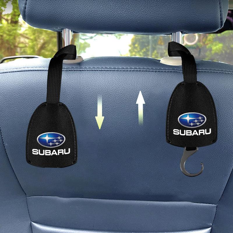 1/2 шт. Кожаные крючки на спинку автомобильного сиденья, портативная вешалка для сумок для Subaru LEGACY Forester Outback Rally WRX WRC XV Impreza