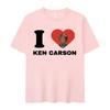 Ken Carson I Love Print Graphic T Shirts Men Women Cotton Fashion Top Sleeve T-shirt Oversized Harajuku T-shirt Streetwear