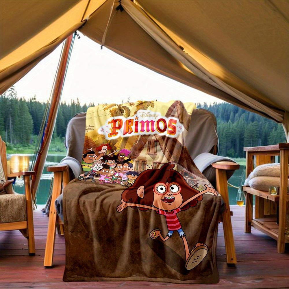 1pc, Disney Happy Primos Blanket Soft Throw for Friend, Perfect Gift, Living Room, Outdoor Blankets, Travel