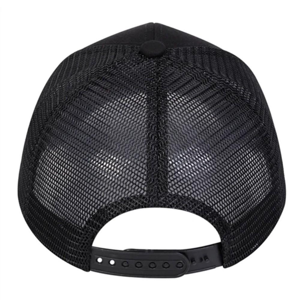 Mountain Embroidery Mesh Cap Adjustable Fit Sun Shading Hat Breathable Hat Unisex Wear