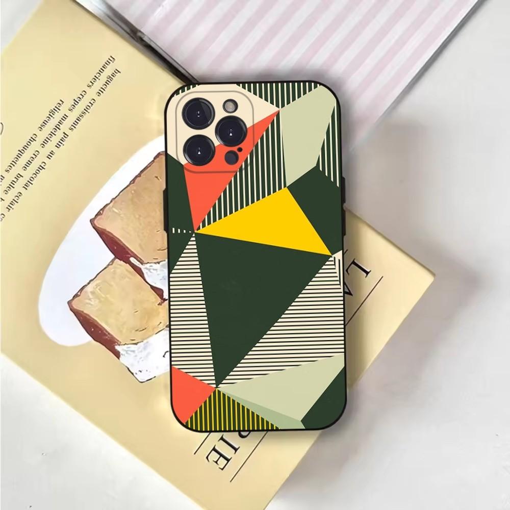 Чехол для телефона Bauhaus Exhibition для iPhone 16,15,14,13,12,11, Pro, X, XS, Max, XR, Plus, Mini Мягкий черный чехол