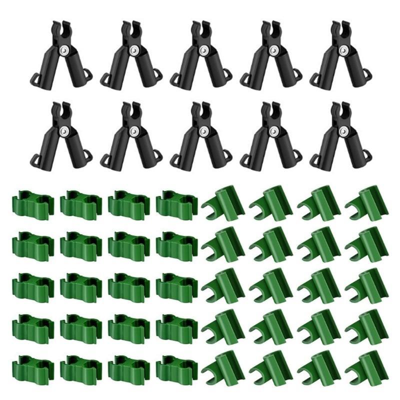 J0MC 50Pcs Adjustable Garden Trellis Plant Connectors Flower Rattan Buckle Clip