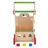 KiddyMoon Wooden Baby Walker Interactive Educational Toy for Children Push-along Toy for Babies Wk-002, Multicolored