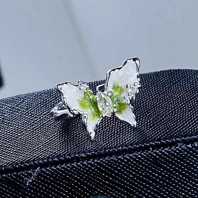 [Медовое Золотое Кольцо] Средневековая Эмаль Масло Маргаритки Цветок Простое Открывающееся Кольцо Нишевое Изысканное Высококлассное Женское