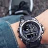 Военные кварцевые часы с двойным дисплеем, мужские спортивные часы G Style, светодиодные цифровые водонепроницаемые часы