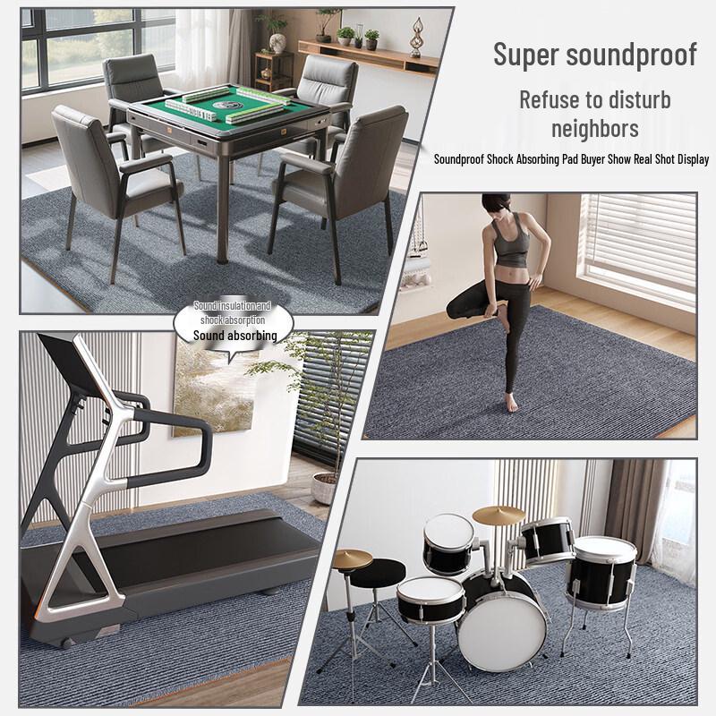 Коврик Pu Cheng 9 мм из ТПЭ, противовибрационный и звукоизоляционный - Коричневый, с одной полосой