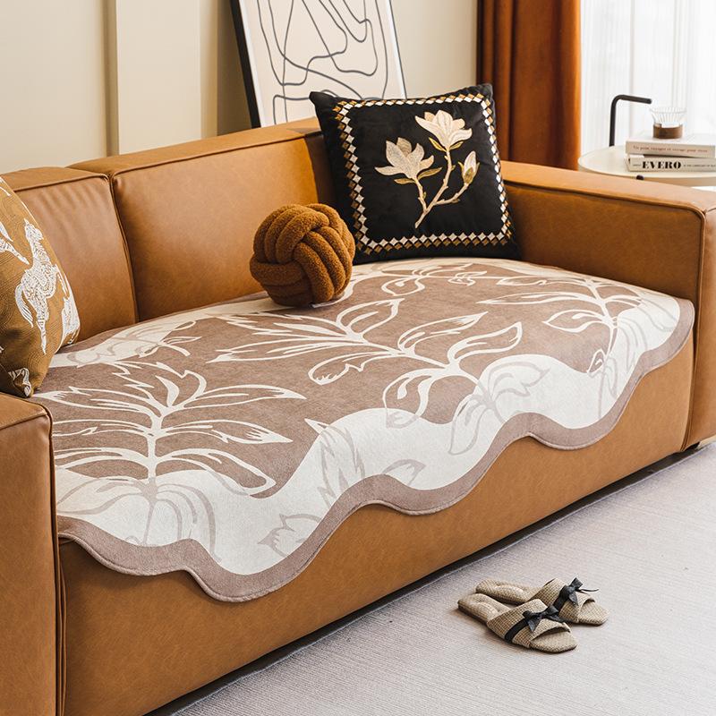 Summer American Country Style Special-Shaped Sofa Cushion Irregular Four Seasons Universal Non-Slip Linen-like Cover Cover Cloth