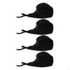 4pcs Chef Hat Waiter Cap Pre-Tied Bandana Head Wrap