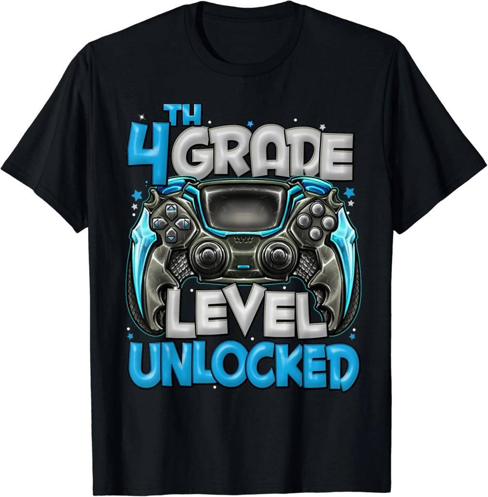 4th Grade Level Unlocked Game On 4th Grade Back To School Gift Unisex T-Shirt