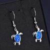 Earrings Blue Australian Treasure Turtle Earrings Fashionable and Versatile Earrings