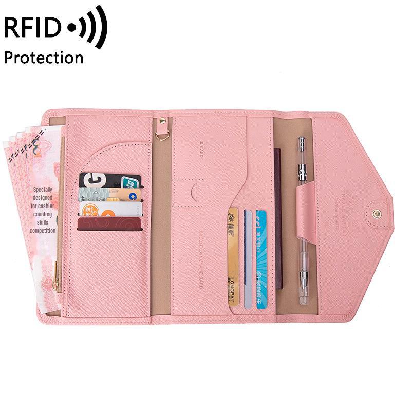 Xiangyin RFID держатель для паспорта и удостоверения личности Trifold - новый популярный дорожный кошелек