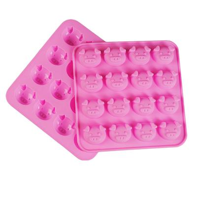 Форма для шоколада в форме свиньи, украшение для торта, силиконовая форма для желе, конфет, льда