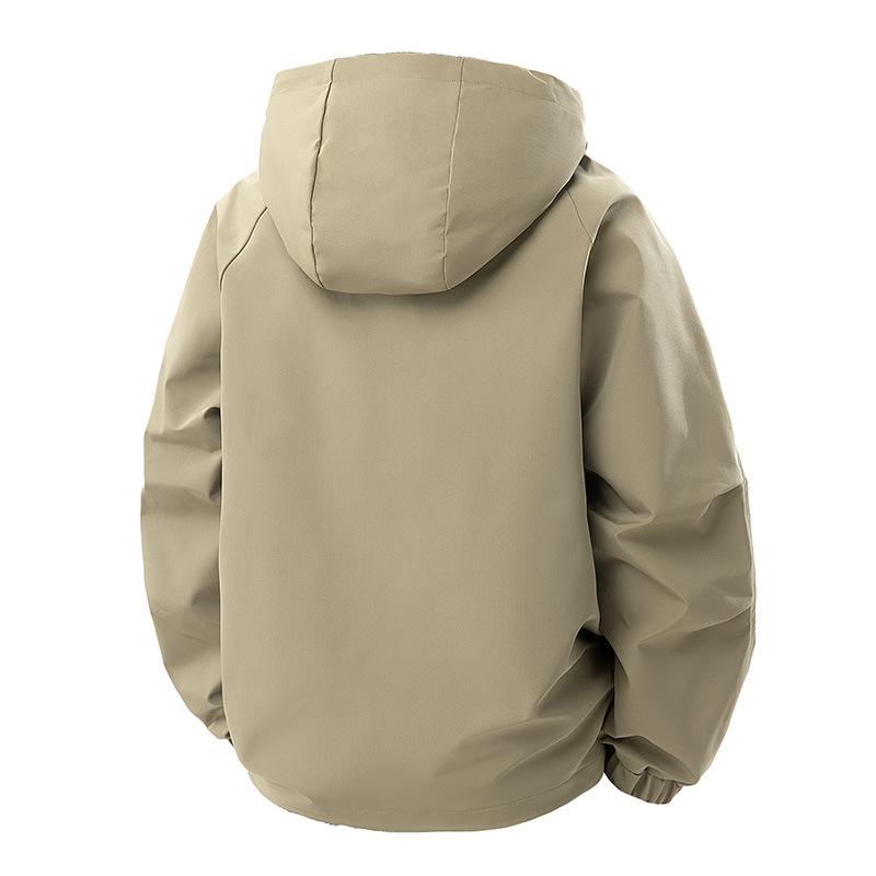Рабочая куртка Мужская с капюшоном Весенняя Новая Молодежная Куртка Мужская Куртка с капюшоном