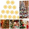 30/50pcs DIY Christmas Candies Pendant 25/35mm Xmas Tree Hanging Ornaments Simulation Candies Gift
