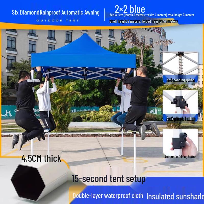 Heavy-Duty Folding Outdoor Pop-Up Canopy