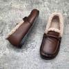 Winter New Women's Plush Insulation Cotton Soft Sole Bean Shoes Lefu Shoes