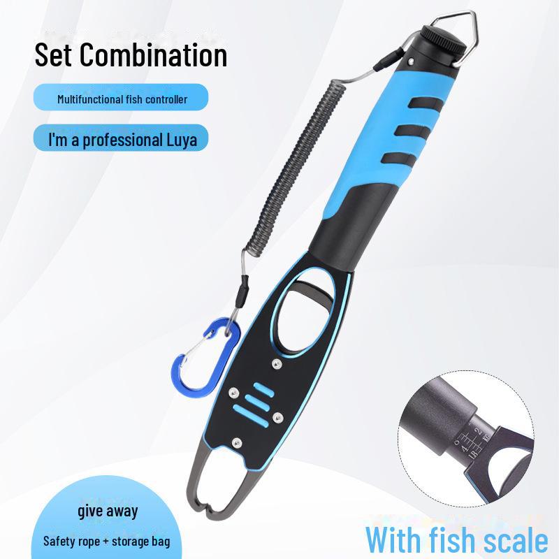 Многофункциональные плоскогубцы для рыбалки из алюминия 6061: Открытая петля, устройство для извлечения крючков, контроллер рыбы со шкалой и обрезчик лески