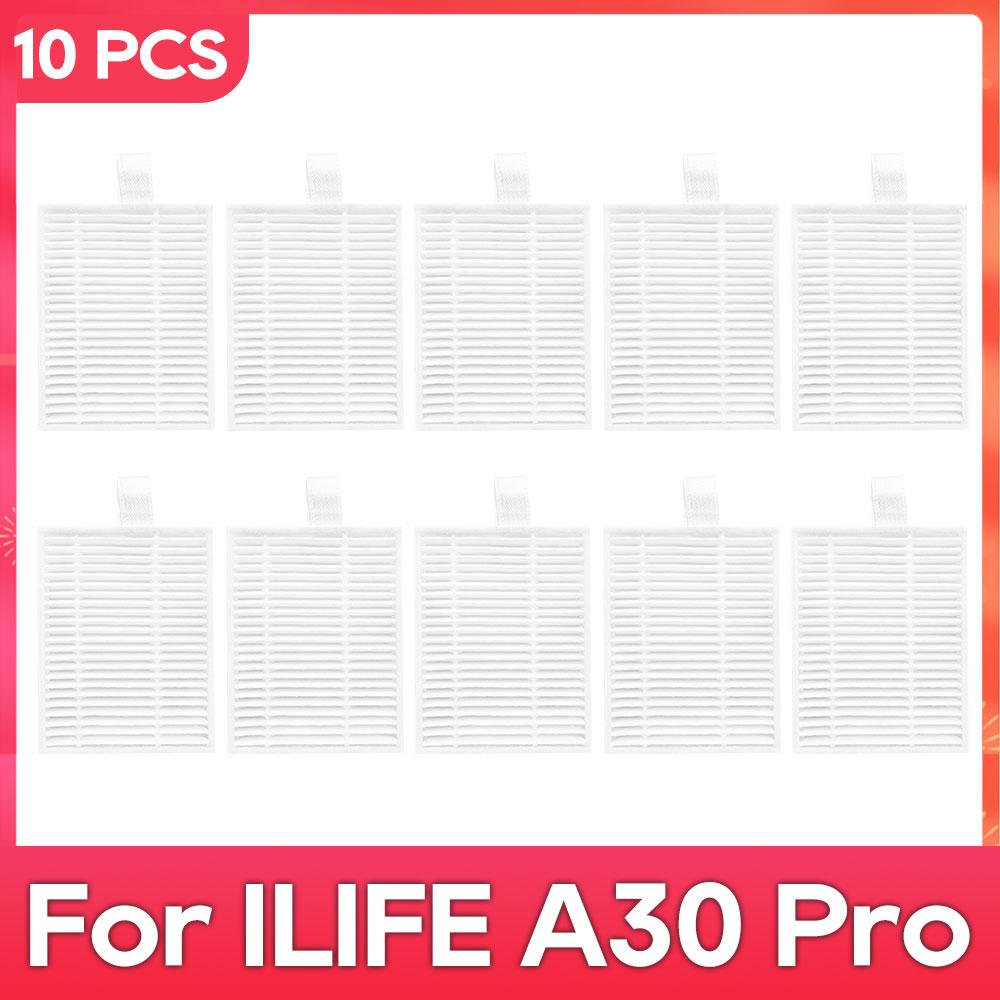Подходит для ( iLife A30 Pro ) Основные боковые щетки, фильтры, тряпки, мешки для пыли, запчасти, аксессуары, комплект для робота-пылесоса