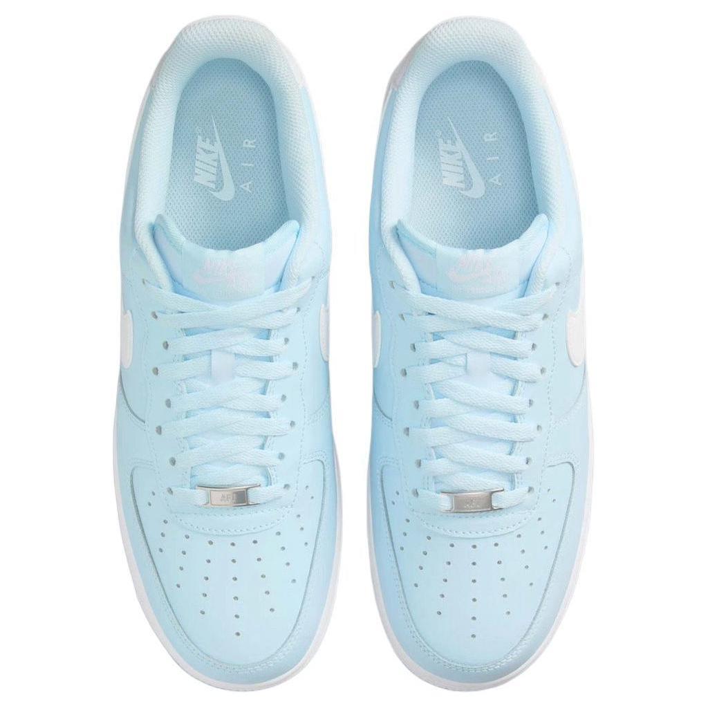 Nike Кроссовки Air Force 1 07 Glacier Blue Unisex белые FJ4146-400