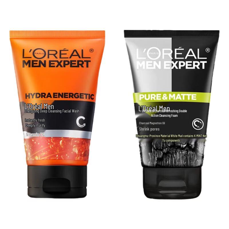Набор L'Oreal Men's для двойного очищения лица