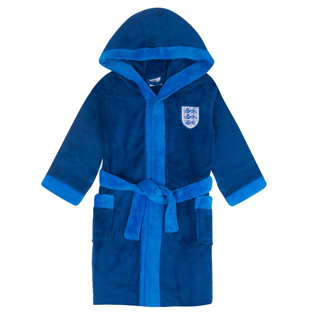 England Boys Crest Fleece Dressing Gown