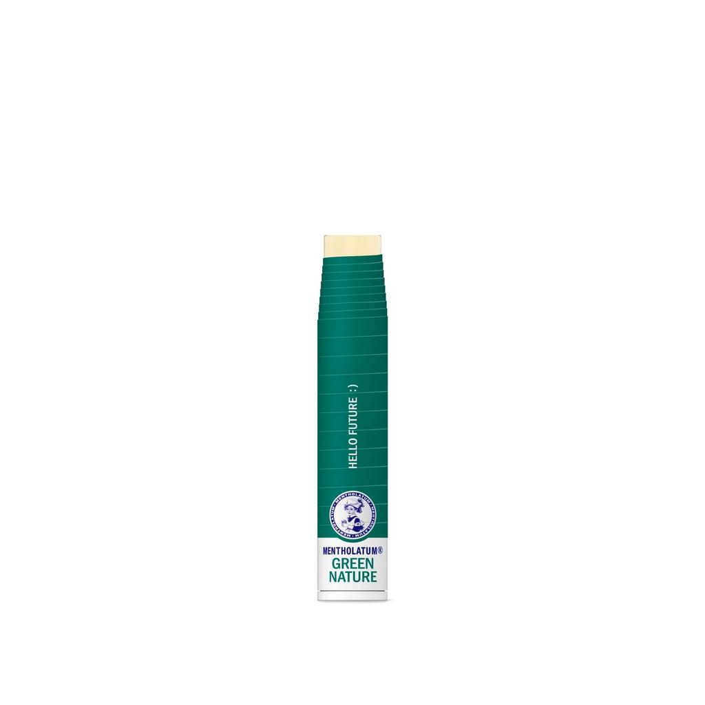 Увлажняющая помада Mentholatum Green Nature для потрескавшихся и сухих губ, помада в бумажном контейнере, 4,8 г (Ограниченный выпуск) Губы, Этичный, Экологичный,