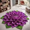 3D Flower Floor Mat Absorbent Large Flower Area Rug Non-Slip Bathroom