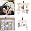 Stroller Toys Baby Hanging Rattle Toys Soft Baby Music Plush Activity Crib Mobie Rabbit Star Shape for Toddlers Baby Boys Girls